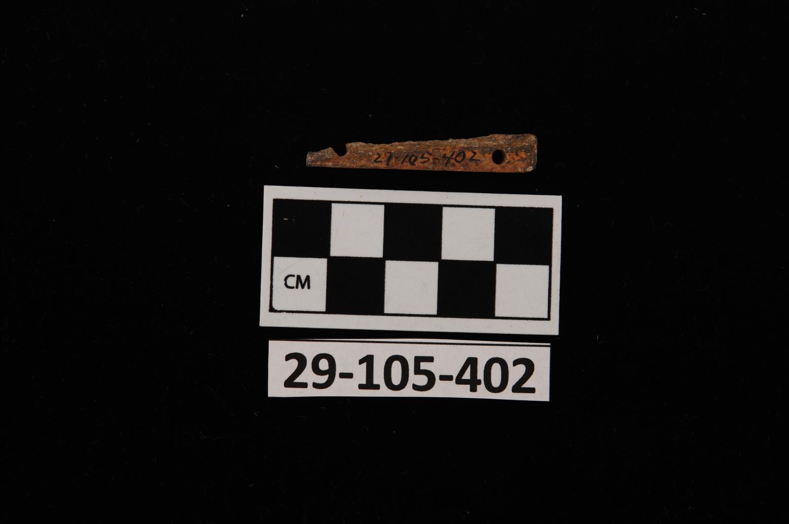 First Piece of Ivory Pierced at Each End